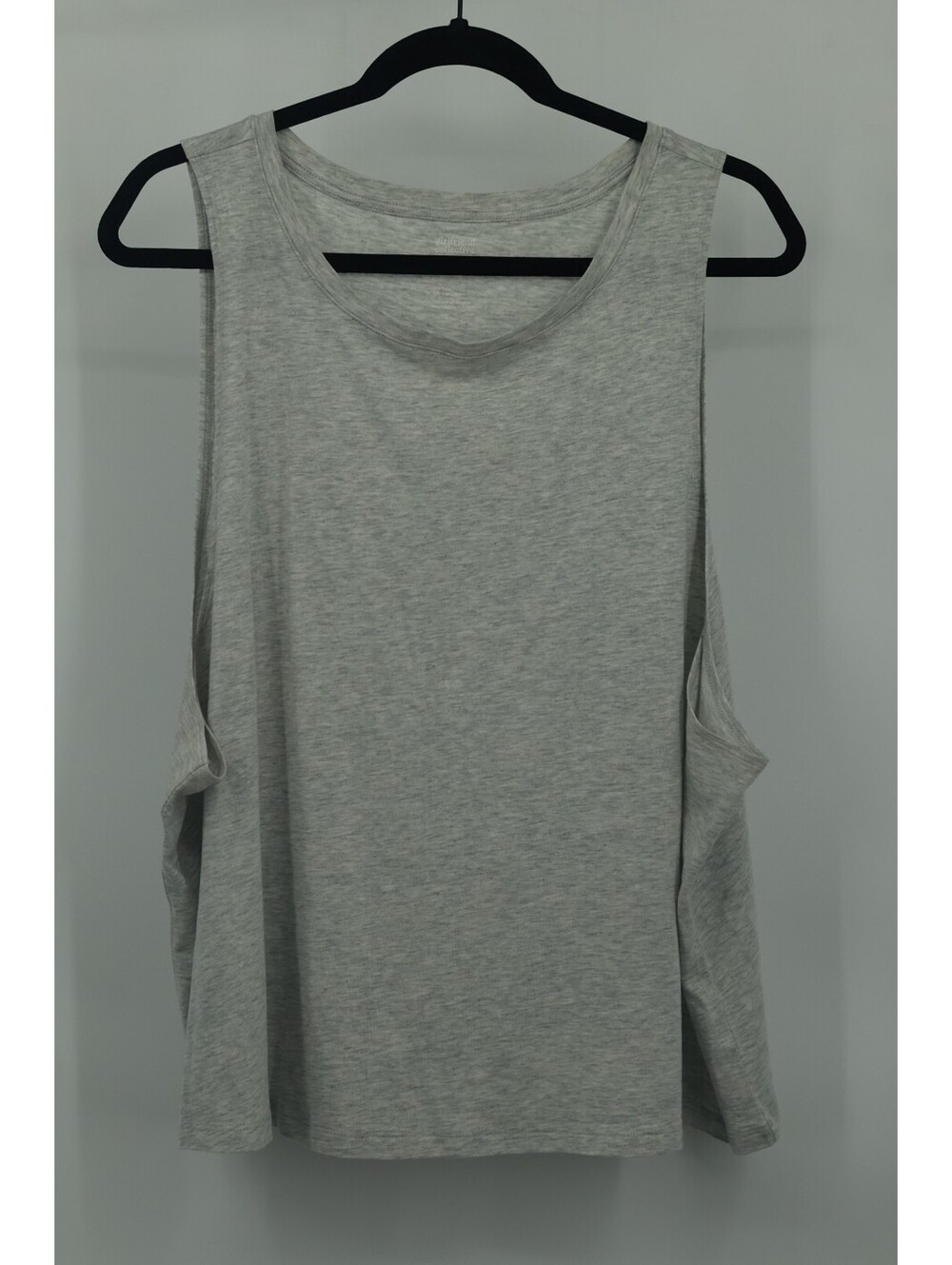 Girlfriend Collective Women's Light Grey Tank Top 5XL Plus Size Cupro Cotton